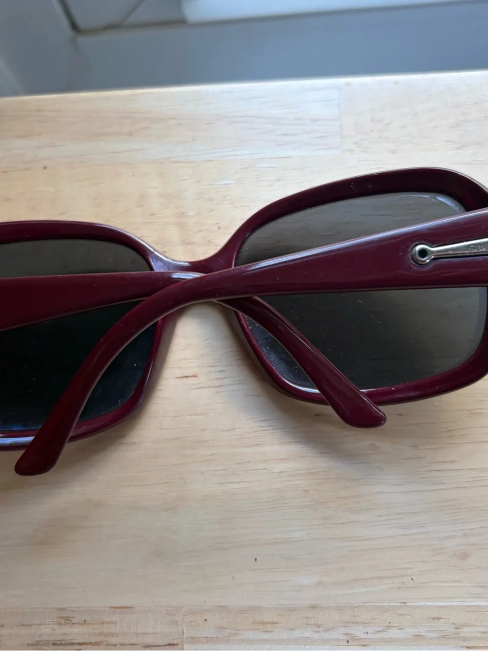 Iconic Round Gucci GG 3132/S Sunglasses bamboo burgundy FRAMES ONLY